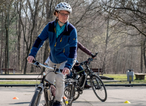 Fahrsicherheitstraining mit Fahrrad