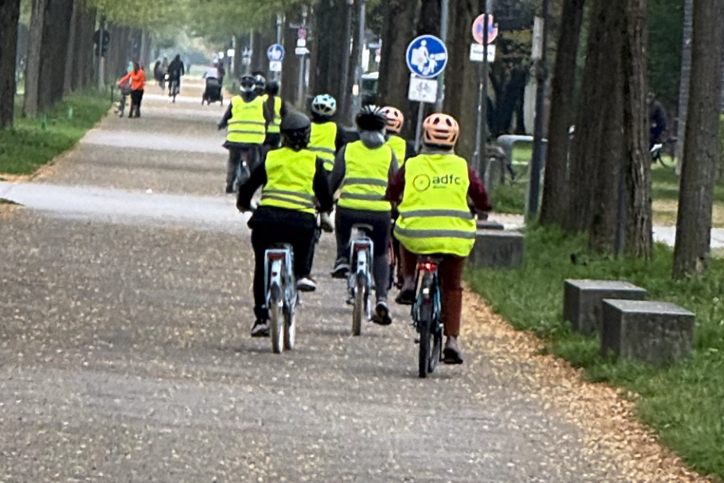 ADFC zusammen fahren üben