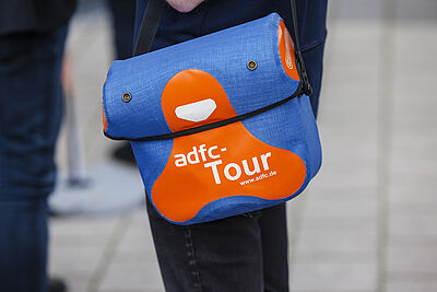 Fahrradtasche mit ADFC Tour Logo
